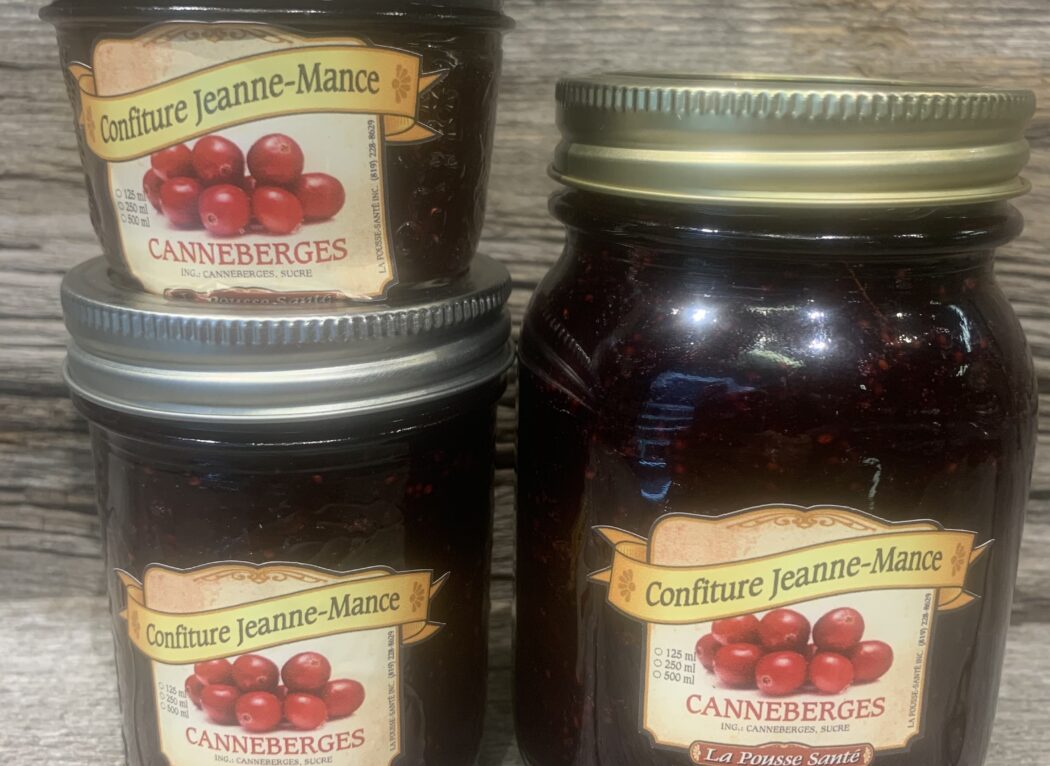 Confiture canneberges